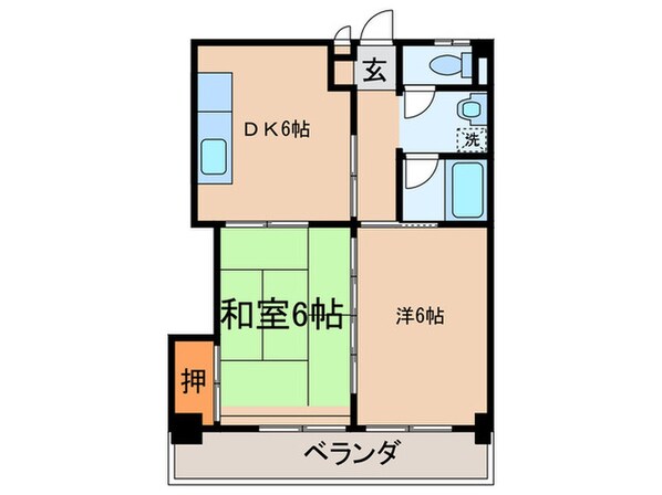 マンション服部の物件間取画像